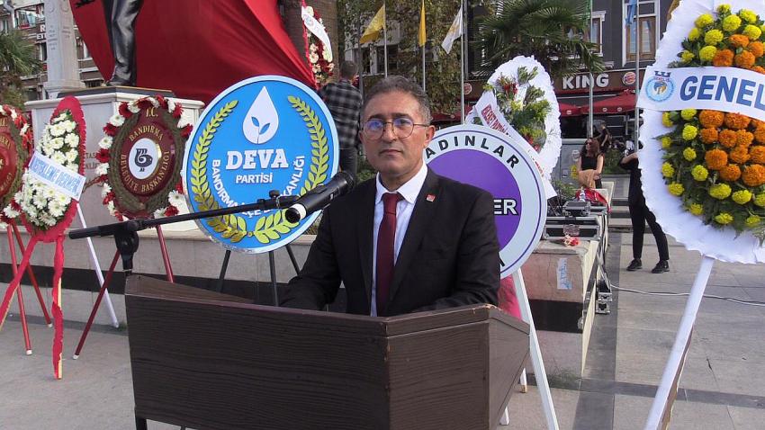 CHP İlçe Başkanı Atak, “Bin yaşa Türkiye Cumhuriyeti!”