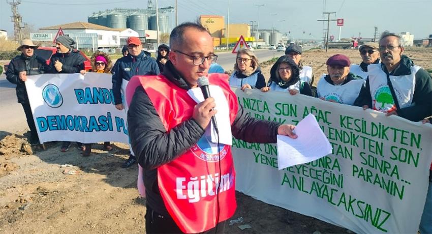 Demokrasi Platformu’ndan Asit tesisi ÇED raporuna karşı basın açıklaması