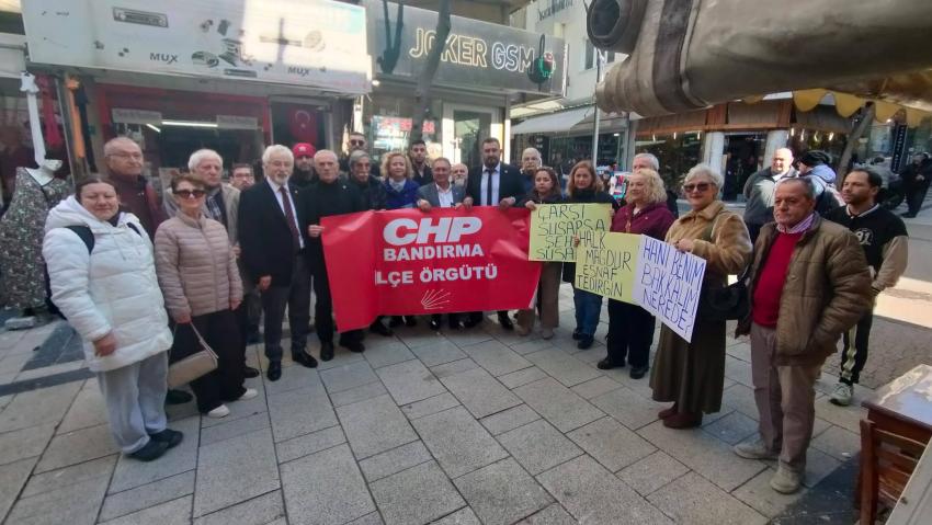 Bandırma esnafından yazar kasalı protesto... CHP’den küçük esnaf bildirgesi
