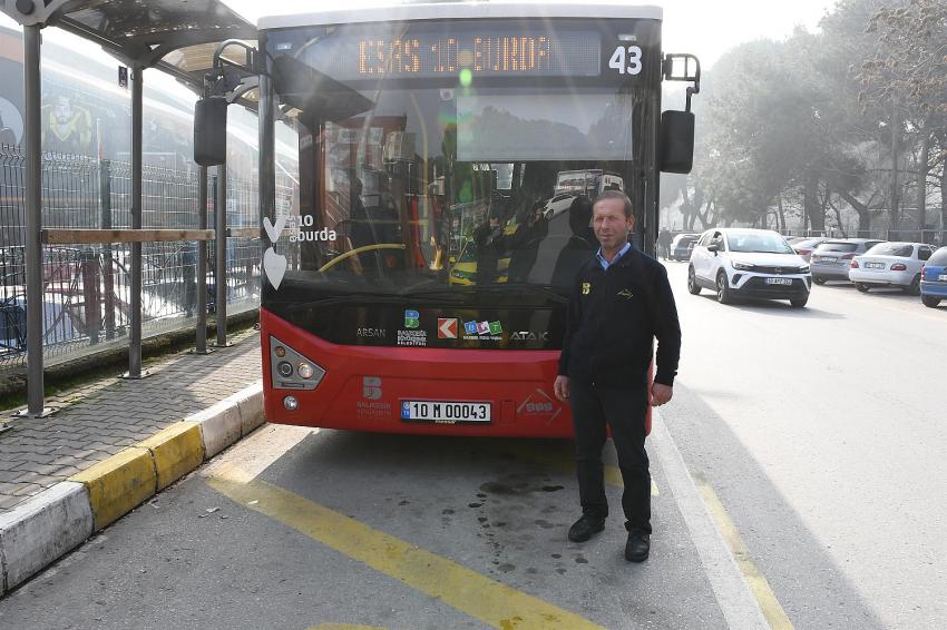 Büyükşehir’in şoföründen örnek davranış