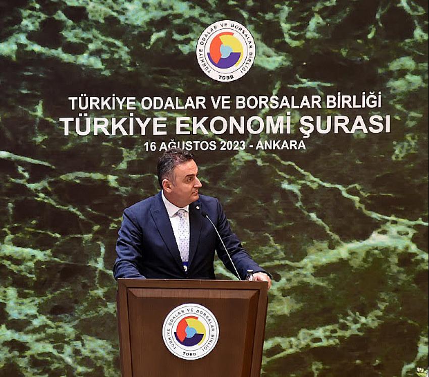 BTO Başkanı Adem Yılmaz TOBB Türkiye Ekonomi Şurasına katıldı