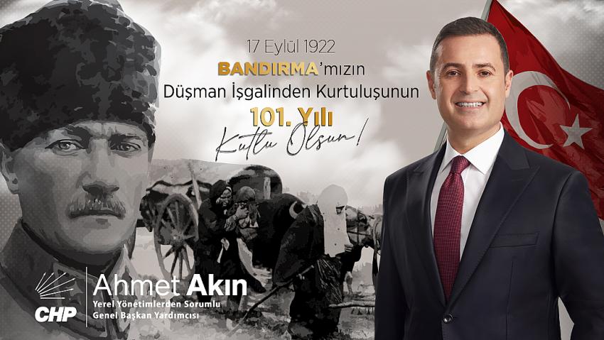 AHMET AKIN’DAN 17 EYLÜL MESAJI