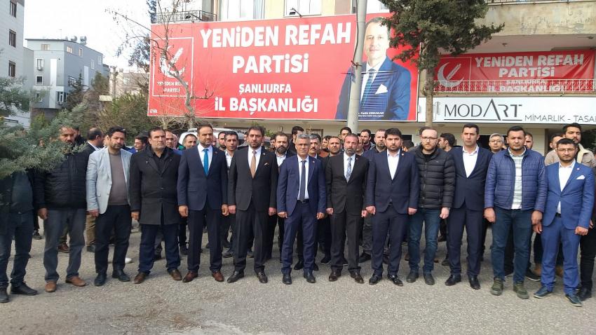 Şanlıurfa’da Yeniden Refah Partisi'nde istifa depremi