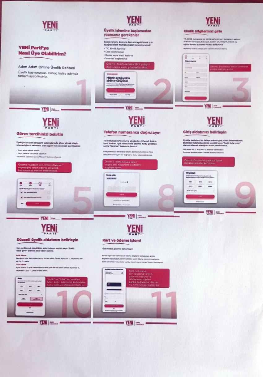 YENİ PARTİ’YE YOĞUN ÜYELİK TALEBİ