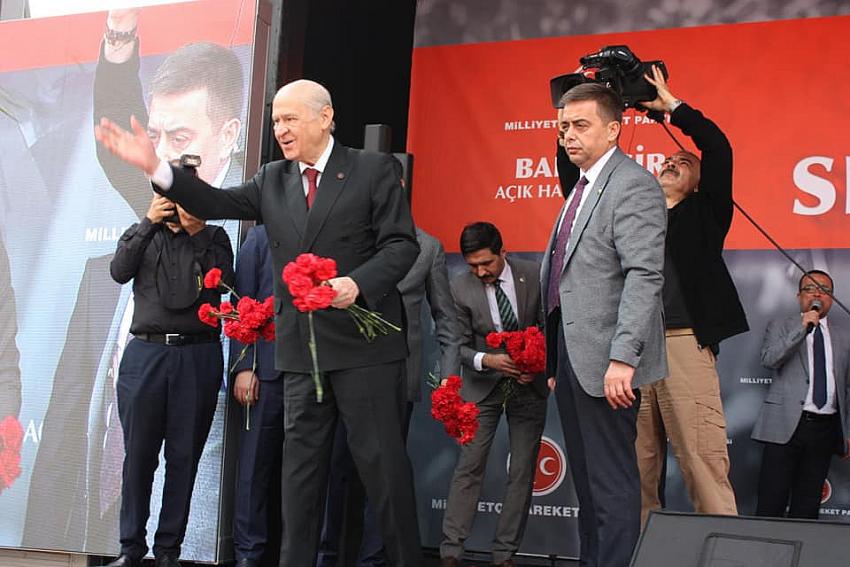 MHP LİDERİ BAHÇELİ BALIKESİR’DEN SESLENDİ
