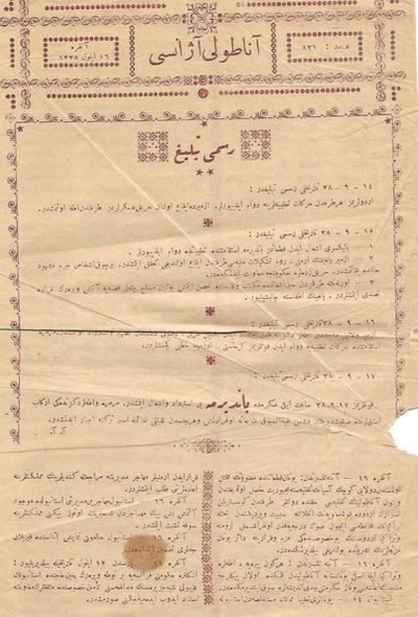 Bugün 17 Eylül BANDIRMA'NIN KURTULUŞU