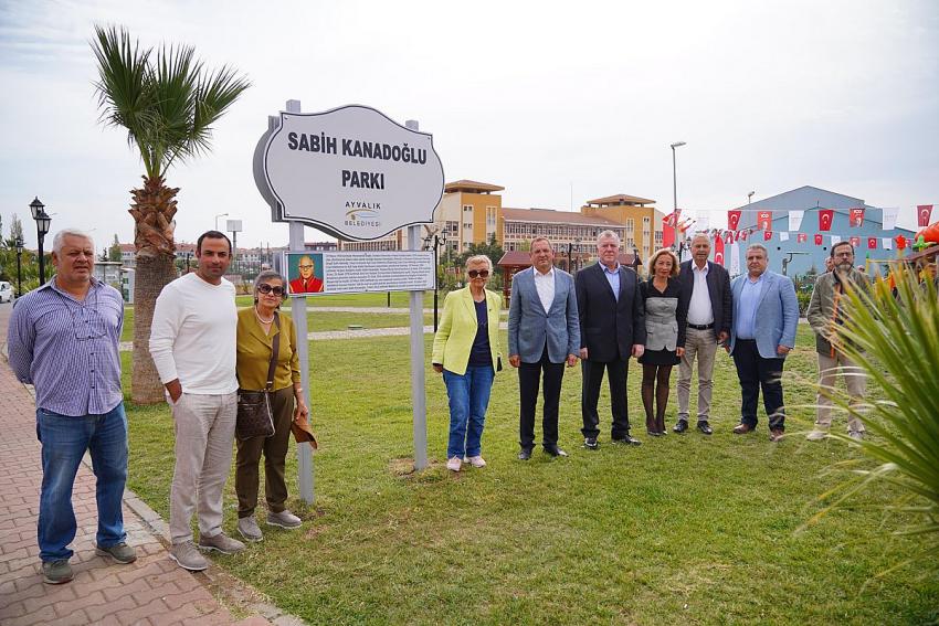 Sabih Kanadoğlu'nun adı parka verildi