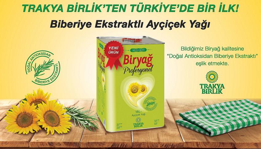 Trakya Birlik’ten yepyeni bir ürün;  Biberiye Ekstratlı Ayçiçeği Yağı