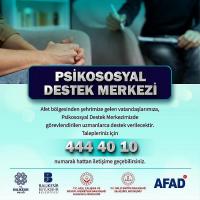 Depremzedeler için Psikososyal Destek Merkezi kuruldu