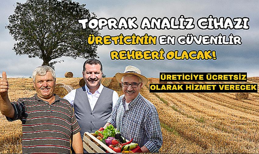 Mobil Toprak Analiz Cihazı üreticiye ücretsiz olarak hizmet verecek